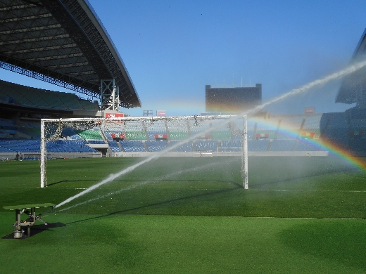 レインガンタイプの散水システム